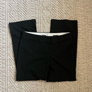 Ann Taylor LOFT Marisa Trouser Black Straight Leg Dress Pants Womens Size 10